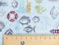 Preview: Patchworkstoff mit martimen Mustern aus der Kollektion High Tide von Makower mit Maß